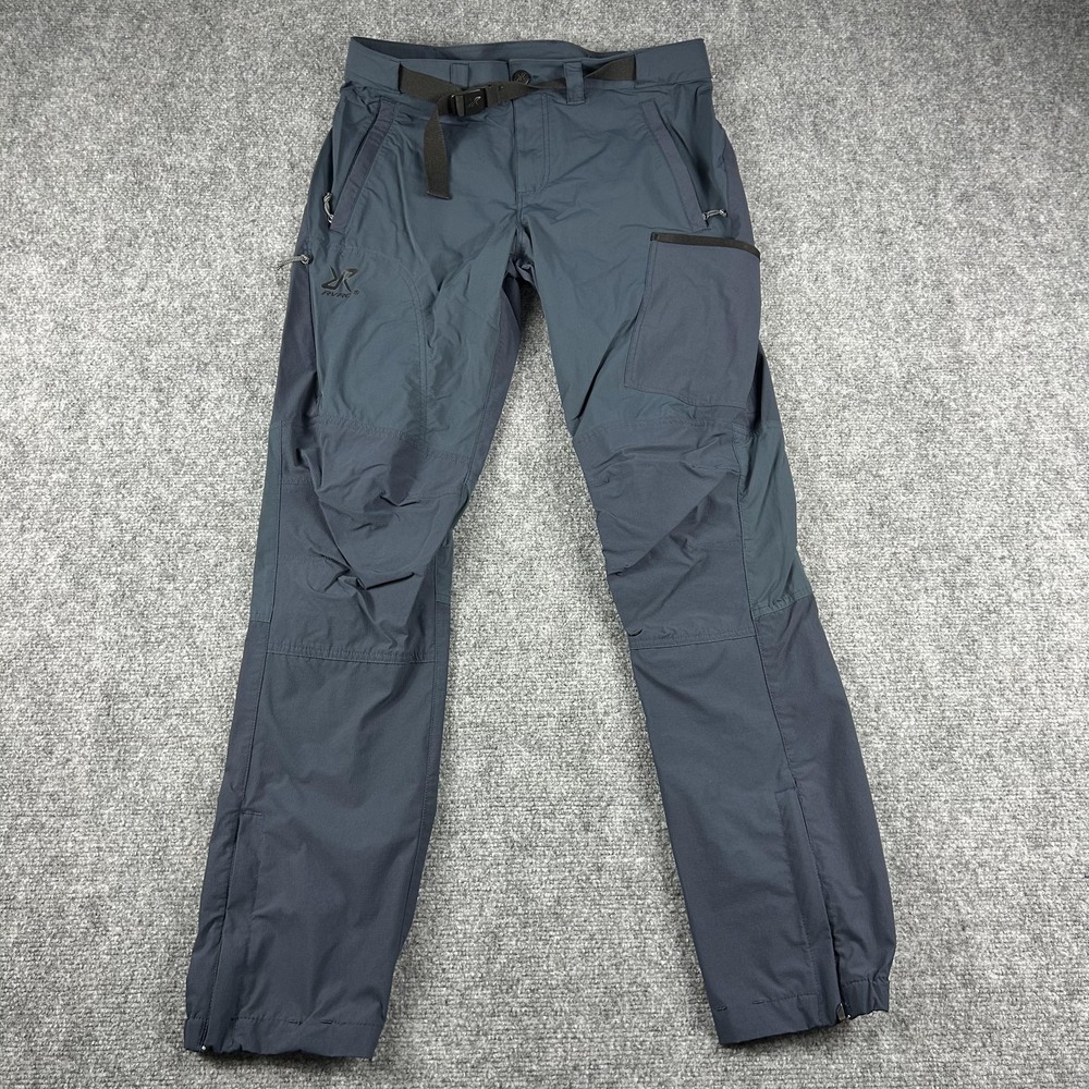 RevolutionRace‎ Pants Mens Medium 31-32 Gray Hiking Outdoor RVRC Zip Pockets